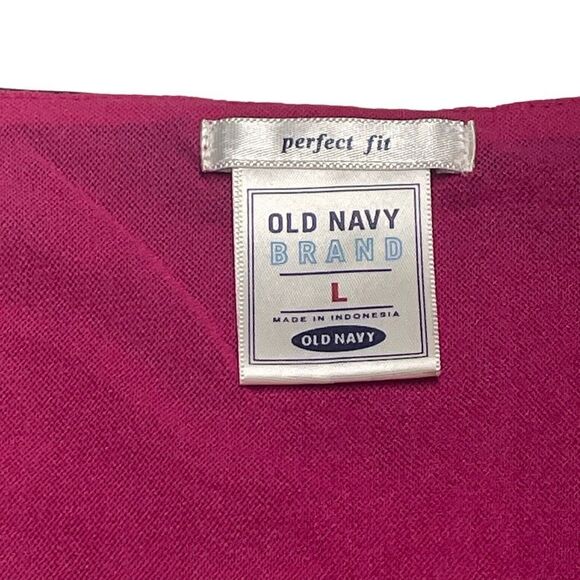 Old Navy Hot Pink and Black Mesh Babydoll Perfect Fit Top - Picture 3 of 6